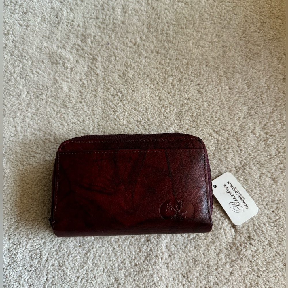 Julia Buxton Heiress double zip wallet. Genuine leather. NWT